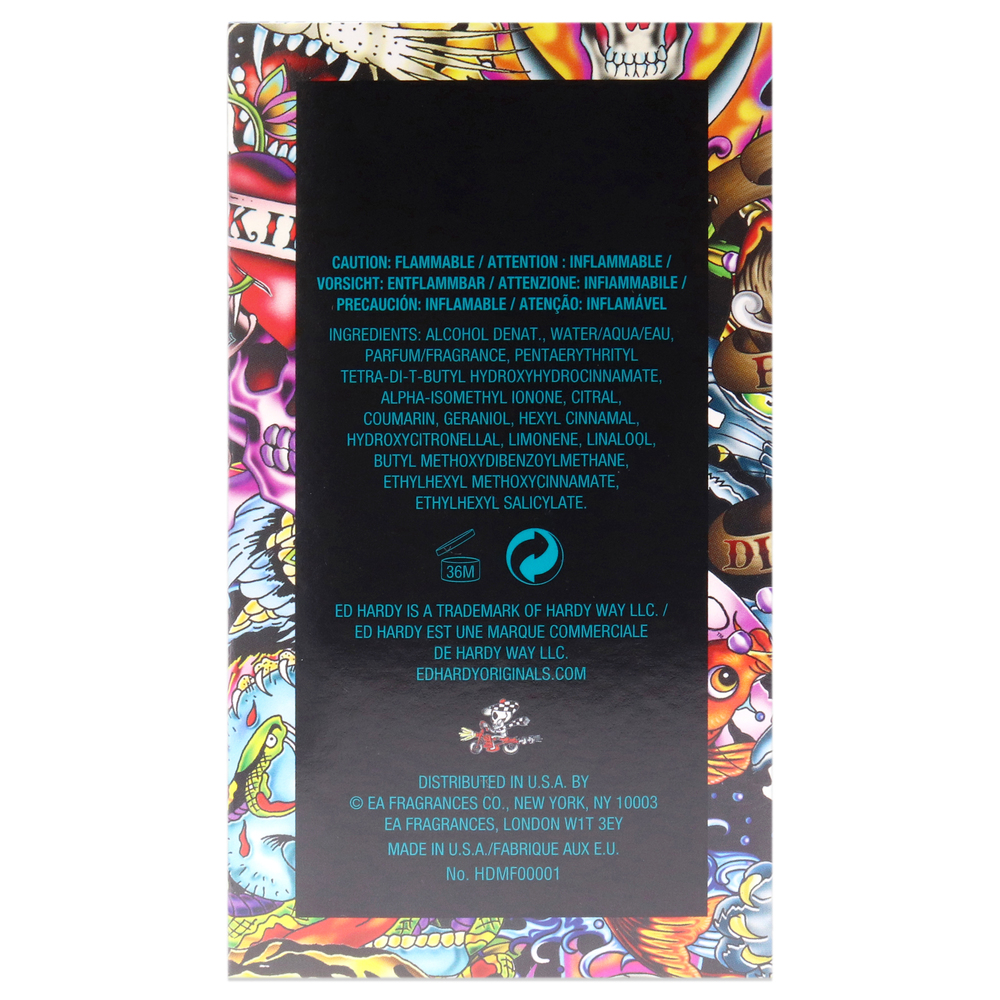 Ed Hardy Hearts and Daggers by Christian Audigier for Men - 3.4 oz EDT Spray - Picture 6 of 6